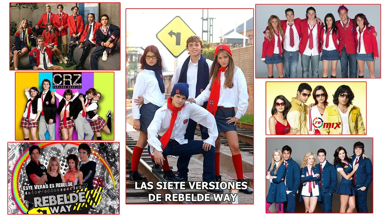Las siete versiones de REBELDE WAY en el mundo