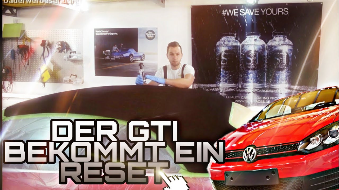 VW Golf GTI Cabrio Full-Detailing | Cabrio-Verdeck—Imprägnieren | Servfaces Keramikbeschichtung
