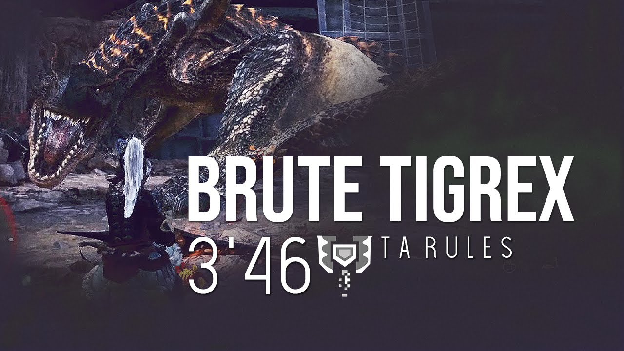 MHWI | Brute Tigrex TA Rules (Charge Blade) 3'46 【ティガレックス亜種 | チャージアックス】