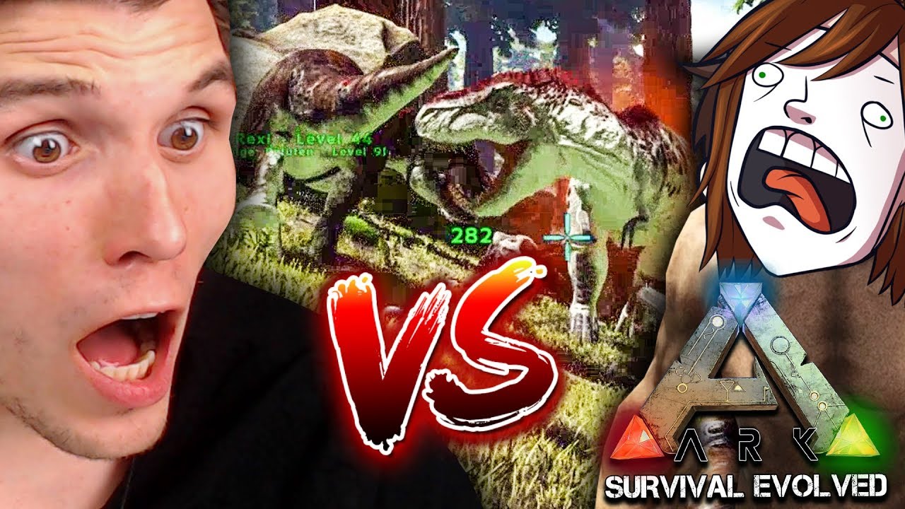 Alpha T-REX greift REXI an & DER ENTERHAKEN! ☆ ARK: Survival Evolved #66