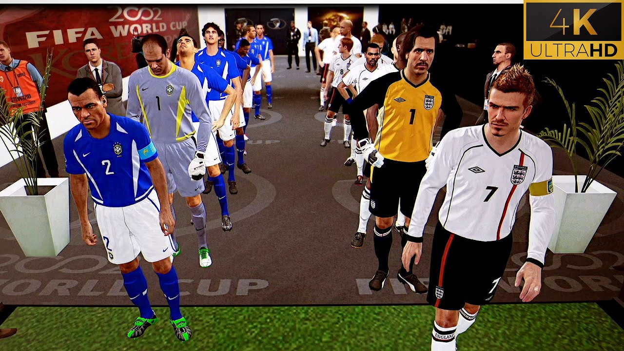 FIFA World Cup 2002  | England vs Brazil | PES 2021 Mod