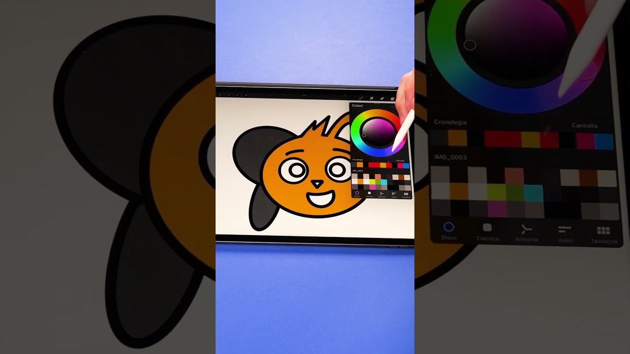 Disegniamo insieme Lampo! #shorts #howtodraw #digitalart | 44 Gatti