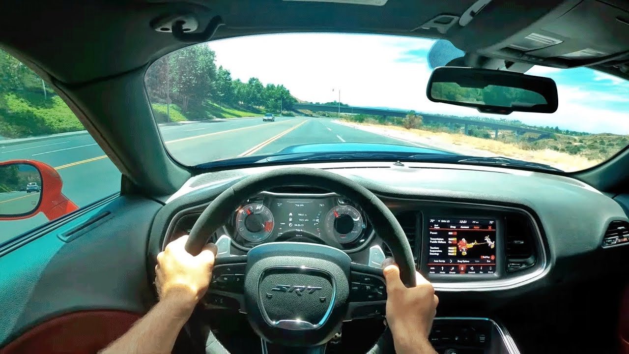 Dodge Challenger SRT Demon POV Test Drive (3D Audio)(ASMR)