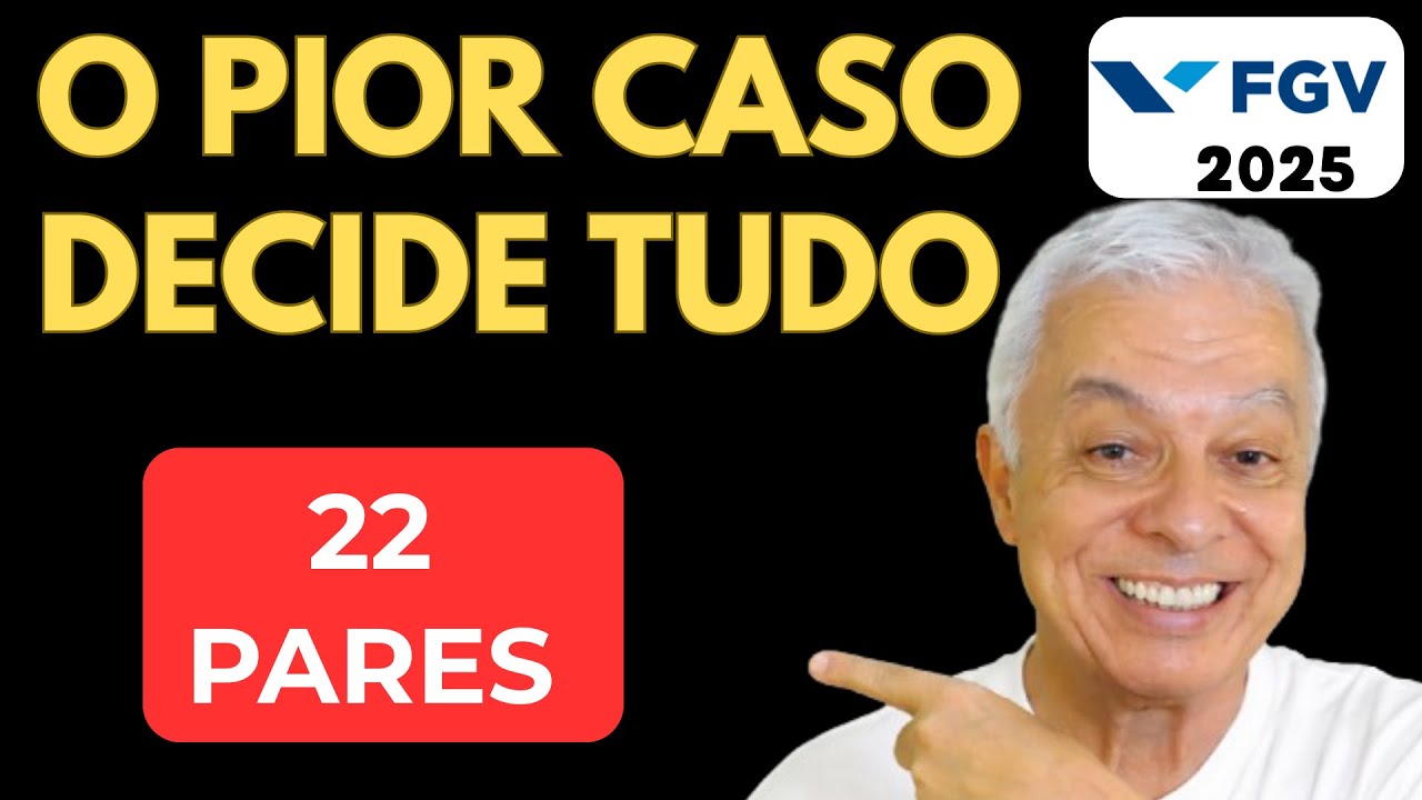 🥇Quantos pares são inevitáveis? | FGV | TJ RS | QUESÃO 40