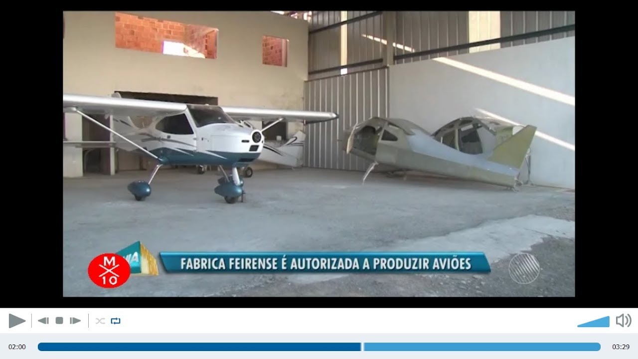 Anac autoriza fabrica feirense a produzir aviões para o Brasil - Myx 10