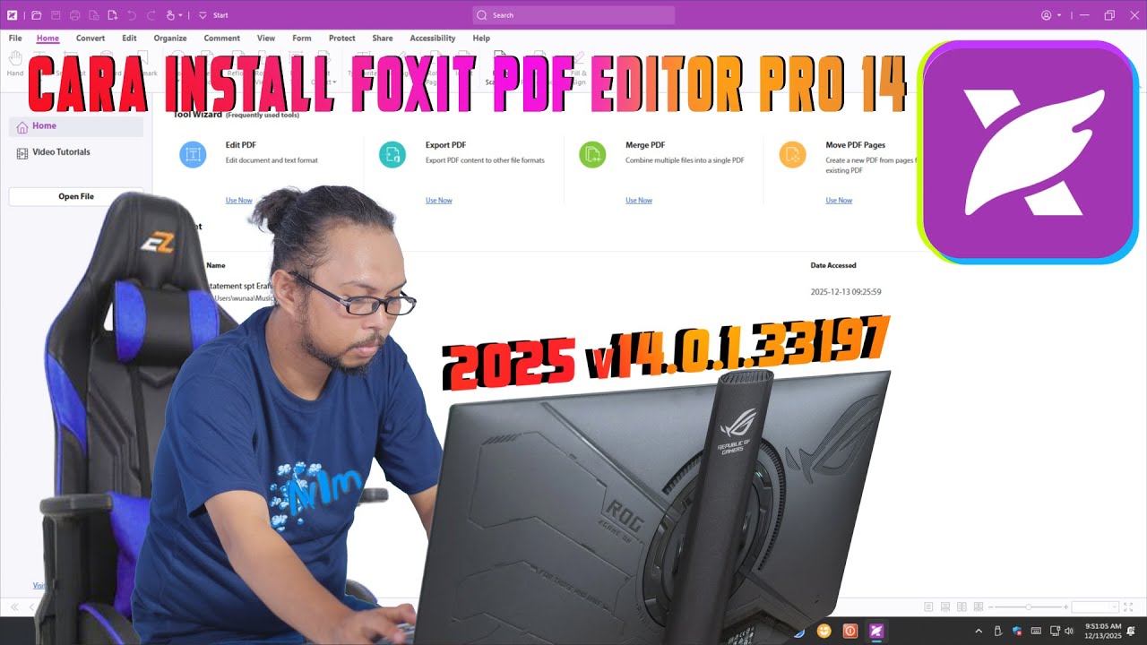 CARA INSTALL Foxit PDF Editor Pro 14.0.1.33197 Edition 2025