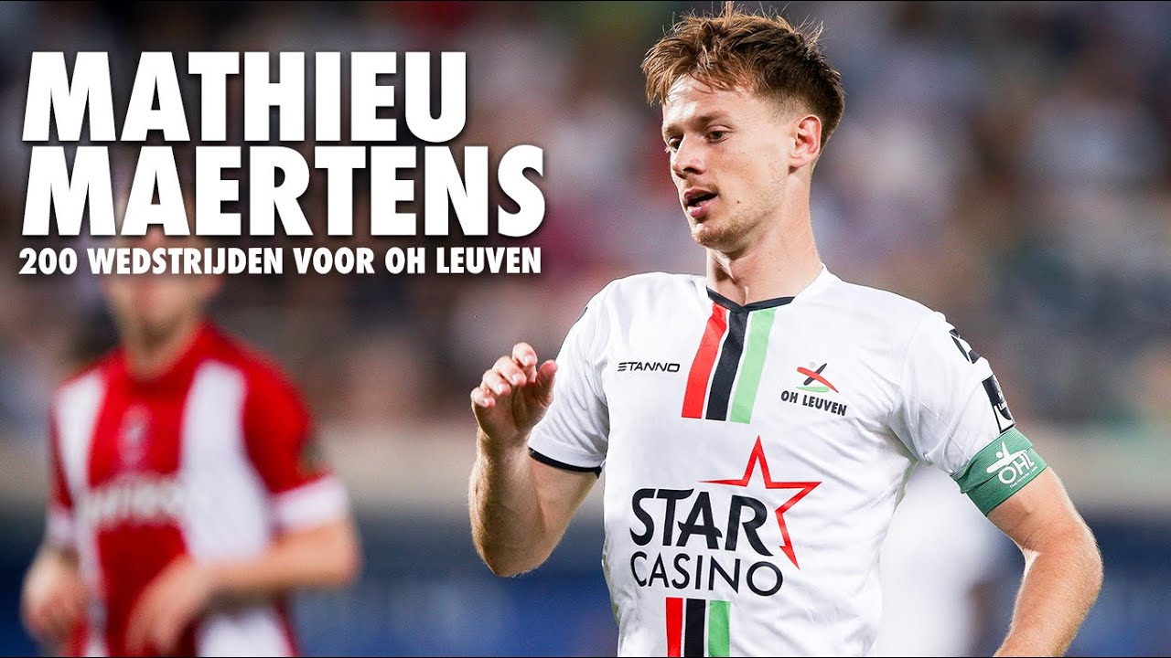 MATHIEU MAERTENS 200 wedstrijden voor OH Leuven
