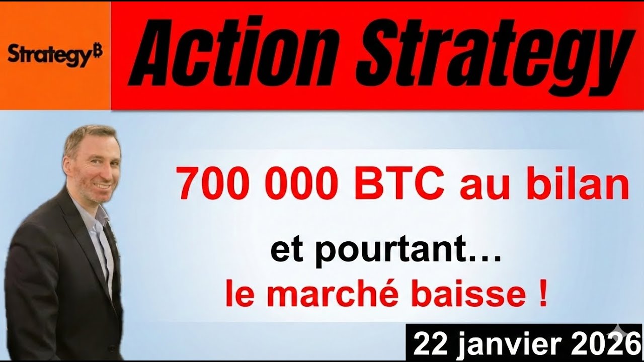STRATEGY dépasse 700 000 BTC... et pourtant Bitcoin plonge !!
