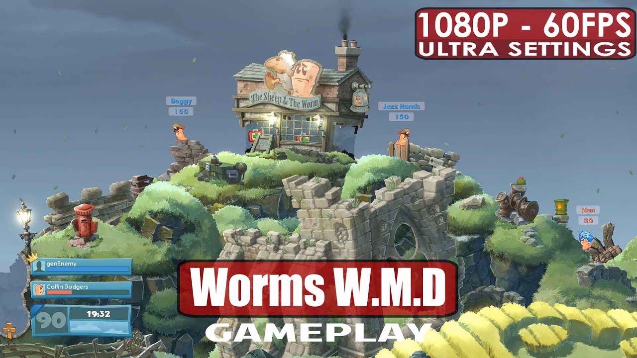Worms W.M.D gameplay PC HD [1080p/60fps]