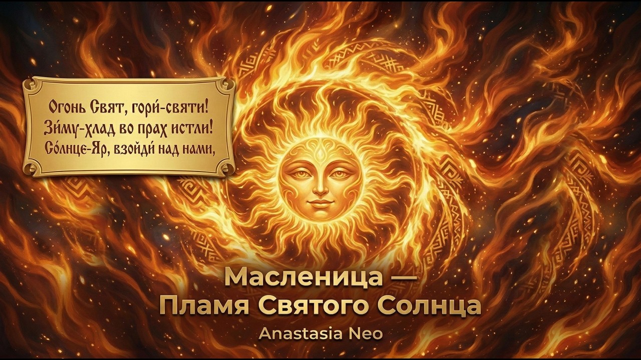 🔥 ПРЕМЬЕРА: Масленица — Пламя Святого Солнца. Мощный обряд очищения и пробуждения Силы (432 Hz) ☀️🛡️