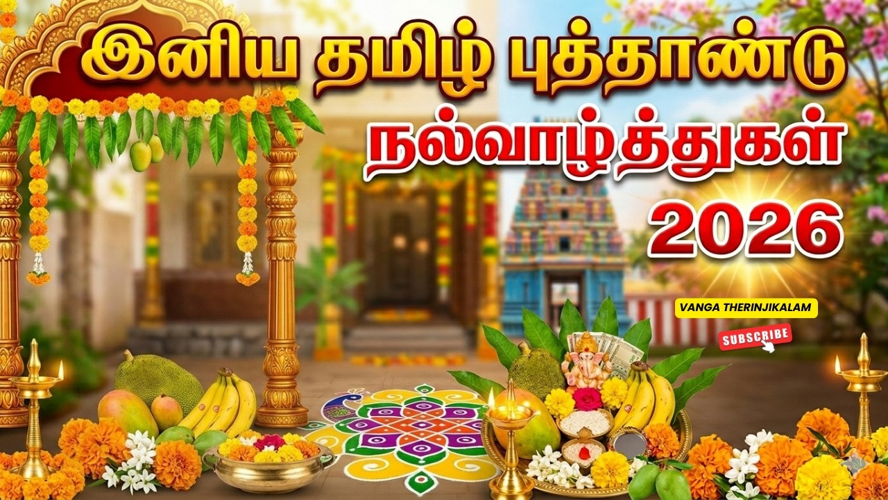 இனிய தமிழ் புத்தாண்டு நல்வாழ்த்துகள் 2026 || Happy Tamil New Year Wishes in Tamil