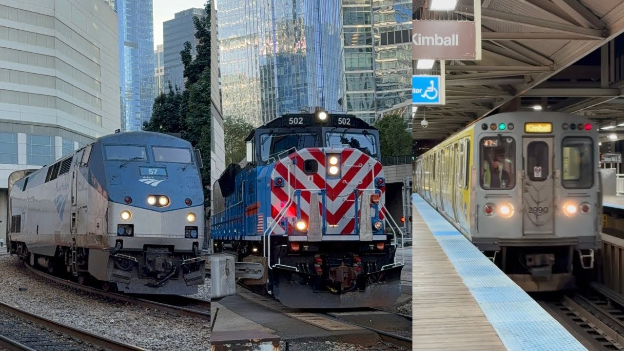 The Trains of Downtown Chicago. Metra, Amtrak, and more! A Railfan beginners guide