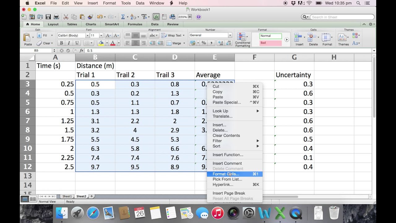Processing Data in Excel