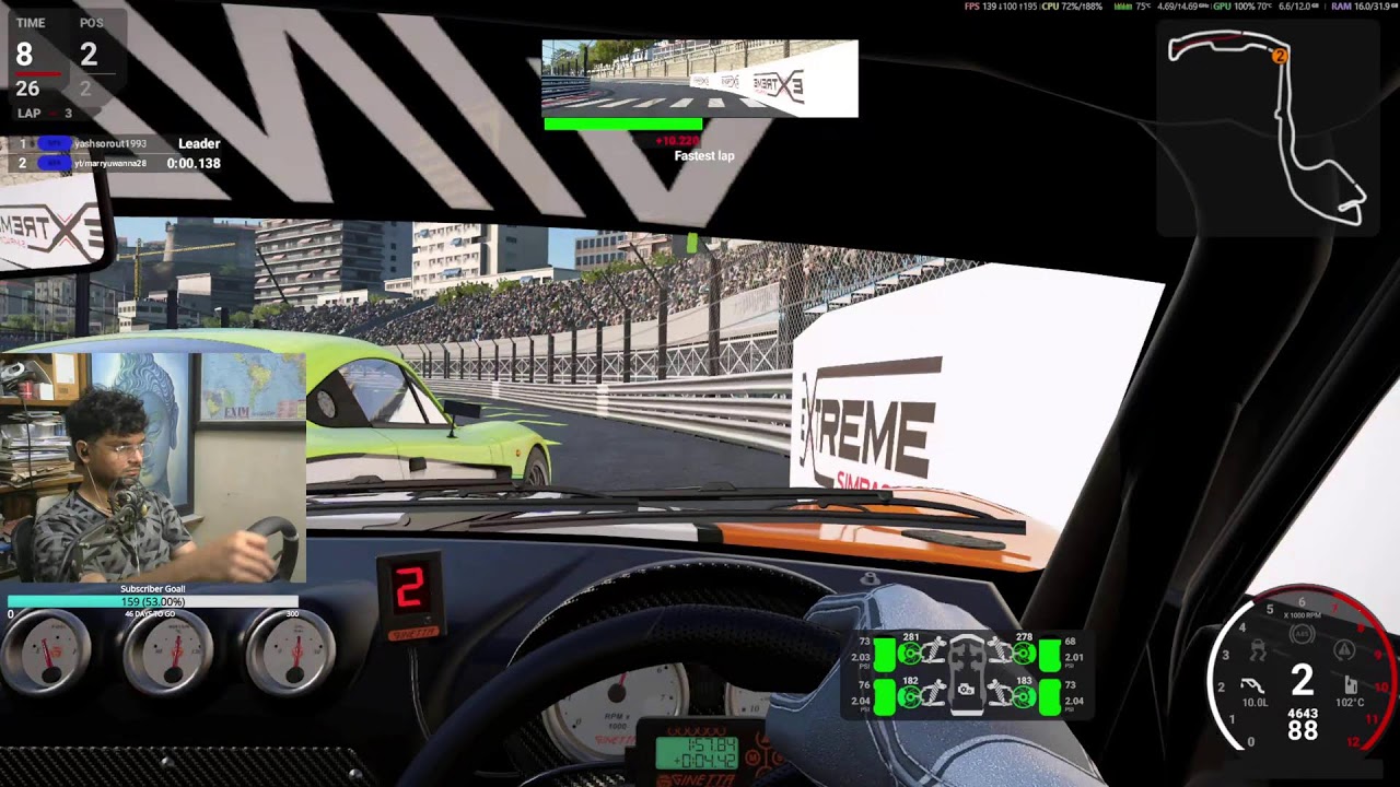 AMS2 Racing w/ Friends today! | #IndianSimRacing #SimRacing #LMU #MozaRacing