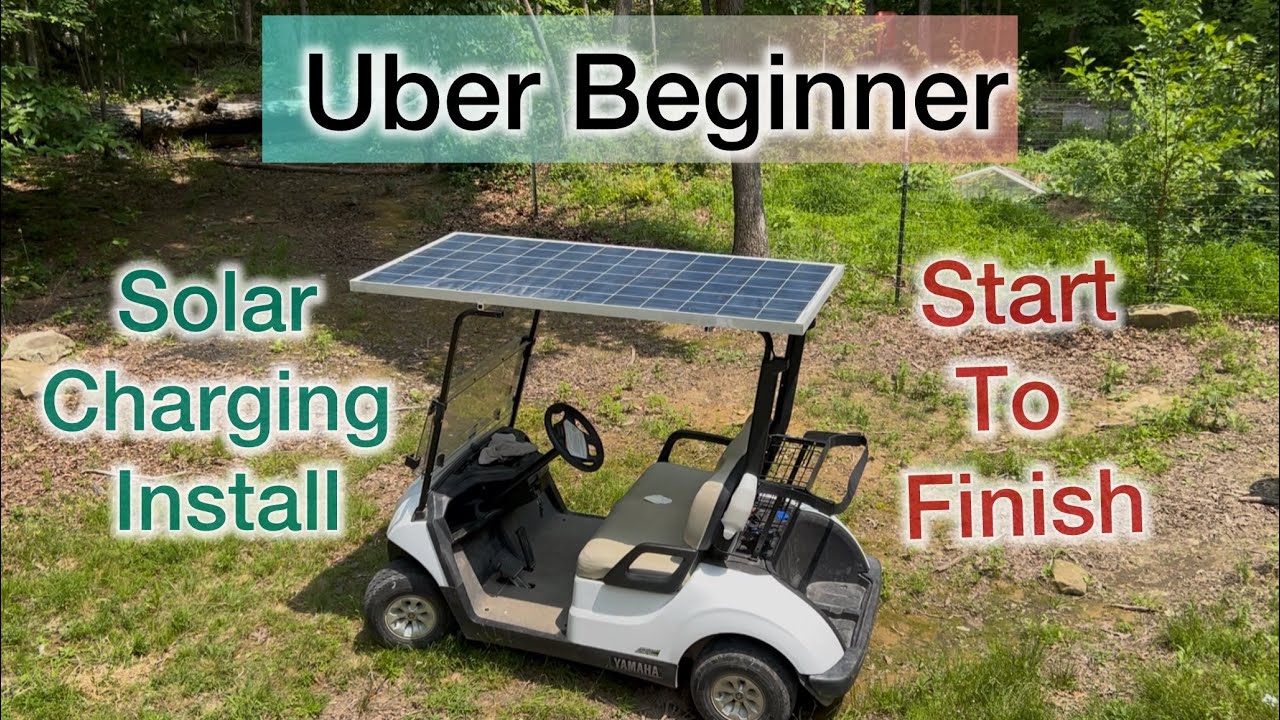 Golf cart solar power install