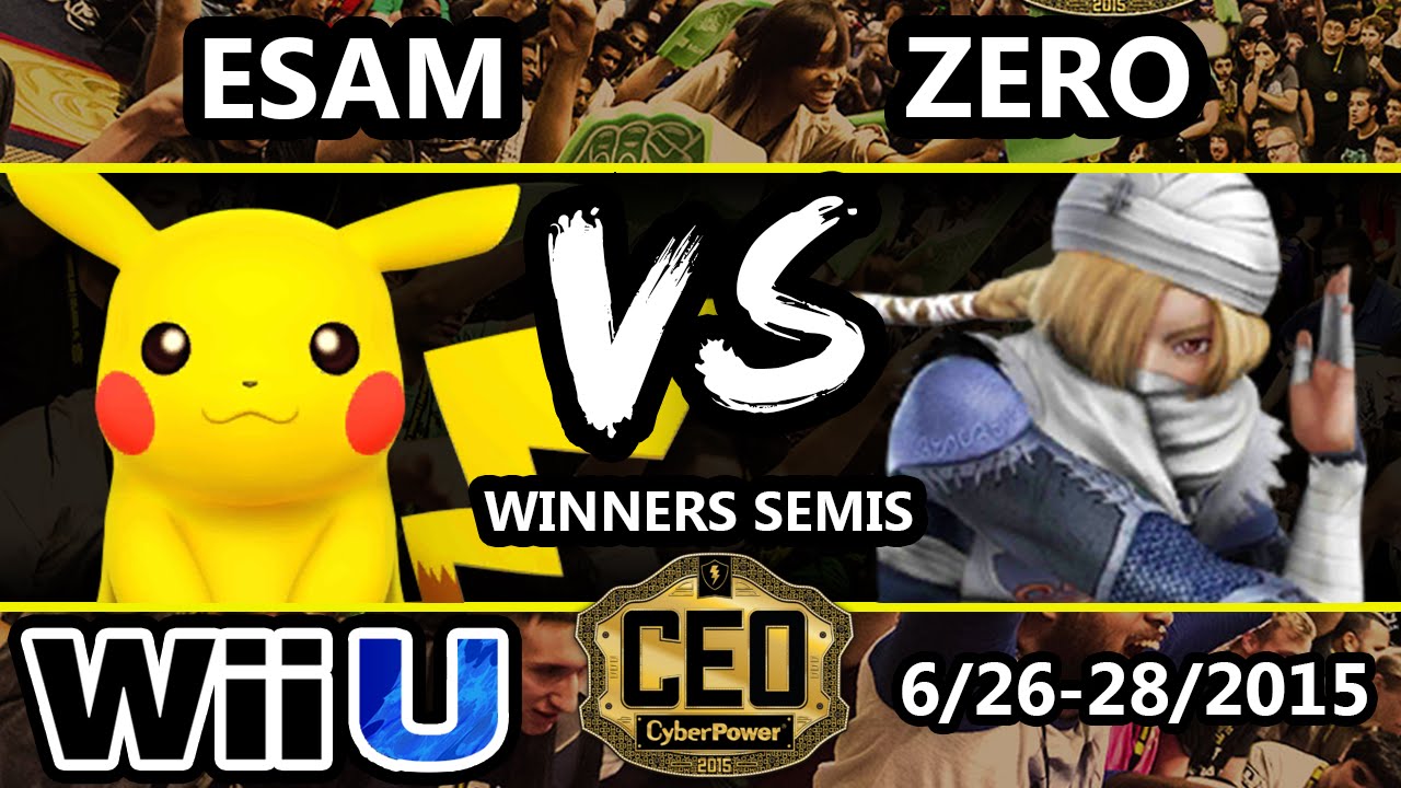 CEO 2015 - ESAM (Pikachu) Vs. ZeRo (Sheik) - Winners Semis - Smash Wii U