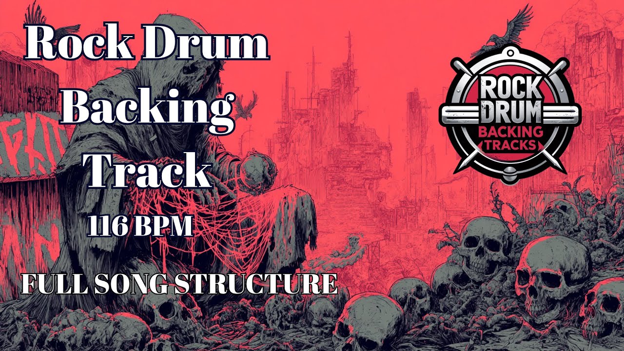 116 BPM Rock Drum Track &ndash; Solid Mid-Tempo Power
