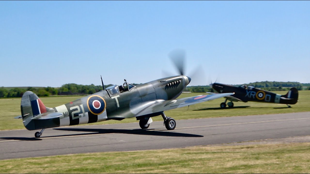 Spitfire Pair - Duxford VE Day Flying Day 2025