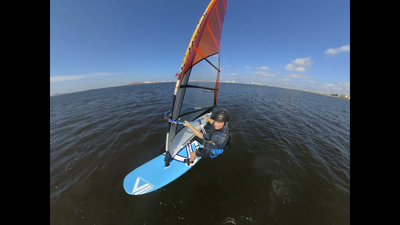 Great 360 Camera angle for Windfoiling in light 8 to 10 knots wind.