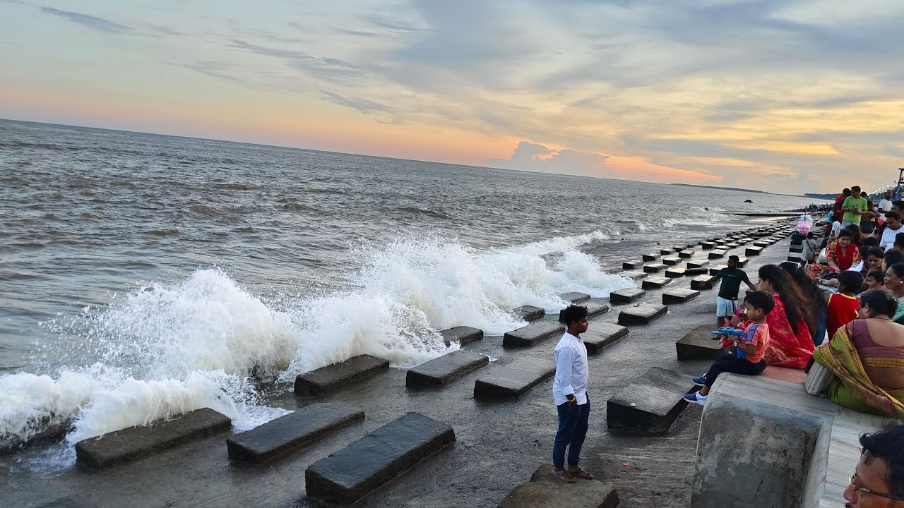 ভয়ংকর জল মারছে দীীঘা সমুদ্রে /today live wave view🌊