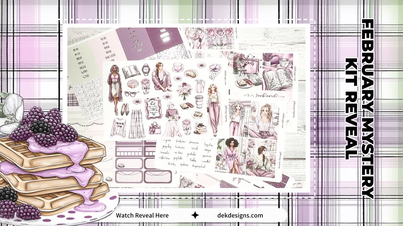 February Sticker Mystery Kit Reveal - Planner and Journal Supplies 