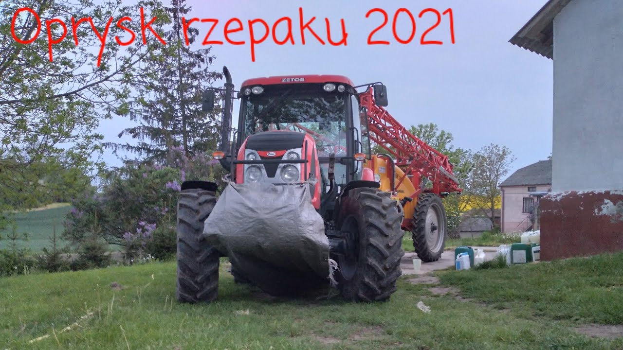 Opryski rzepaku 2021 | Zetor Proxima 100 | Woprol Proton 2500 |