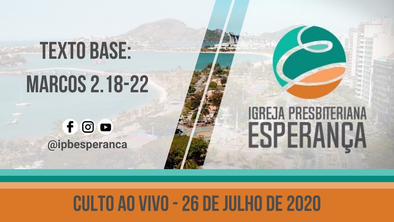 Culto Vespertino - Rev. Daniel Simoncelos - Marcos 2.18-22