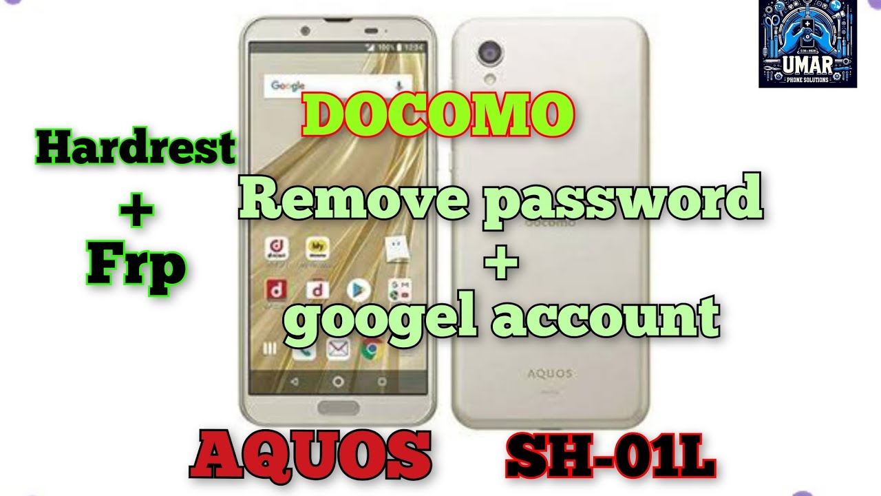 AQUOS SH-01L Rest/ Frp bypass solved / how to remove password / googel account from ALL DOCOMO NO PC