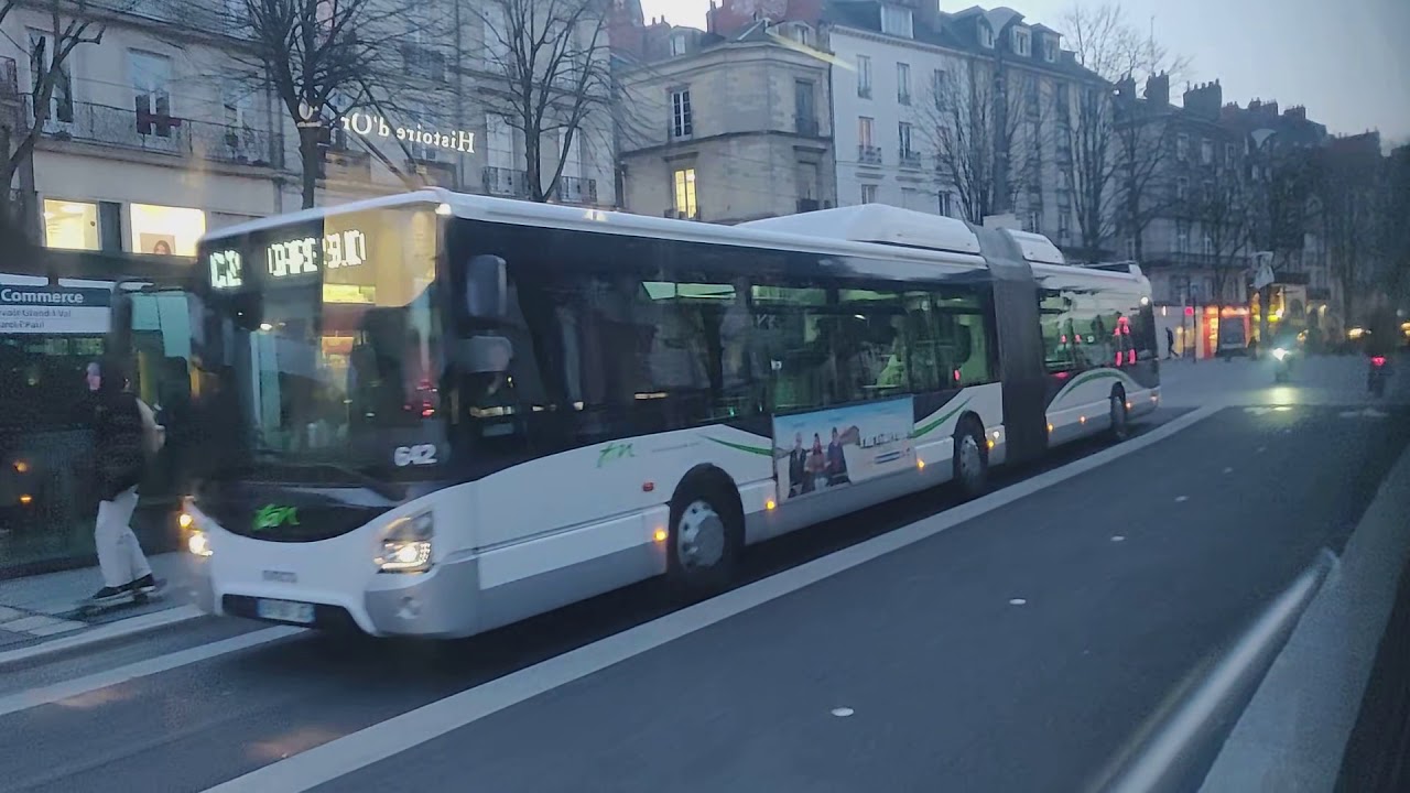 Heuliez GX 317 MIDR €2 ZF #021 | Ligne 54 | Réseau TAN de Nantes