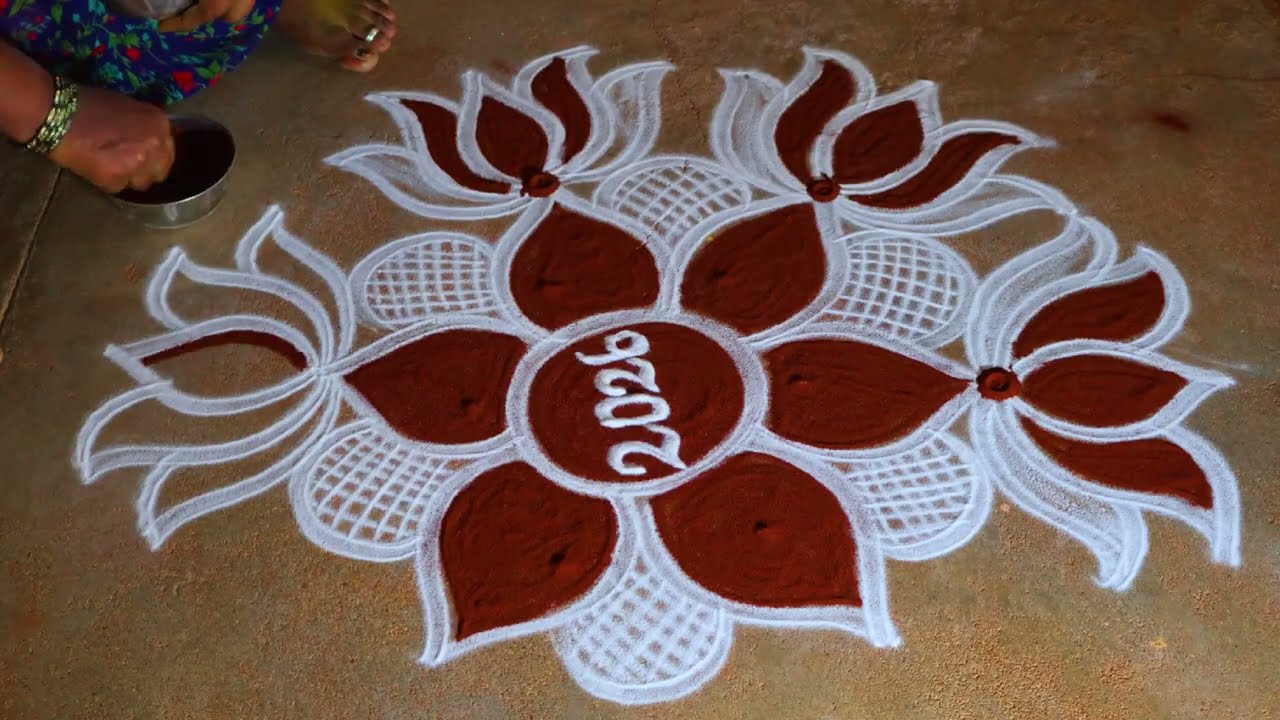 Newyear 2026 🌹big rangoli 3*2🌹sankranti chukala muggulu🌹Pongal special 🌹bhoki rangoli kolam