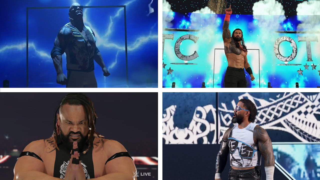 WWE 2K25 The Bloodline Entrances (The Rock, Roman Reigns, Jacob Fatu, Usos, Wild Samoans & More)