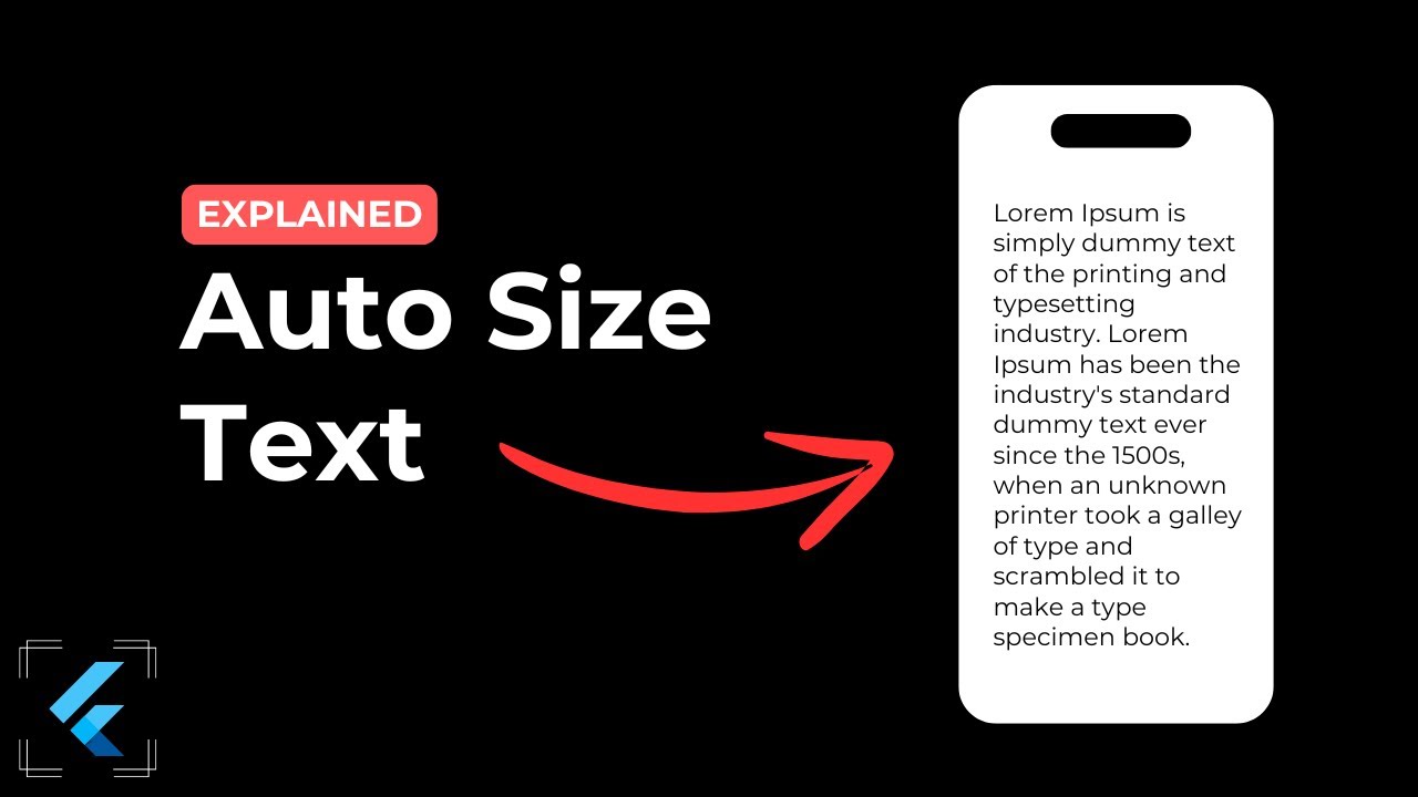 How to create responsive text in 4 minutes | Flutter Auto Size Text