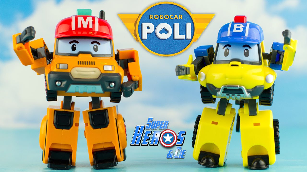 ROBOCAR POLI Mark Bucky Robots Transformables 로보카폴리 Jouet Toy Review
