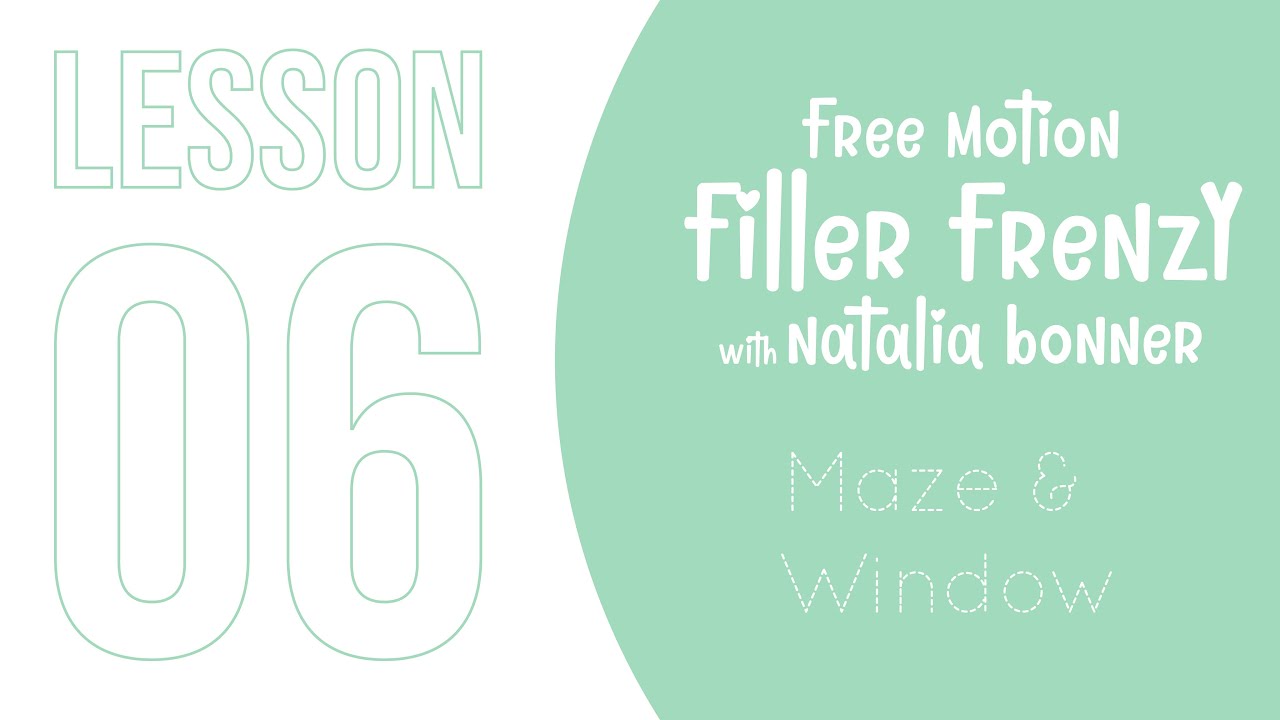 Free Motion Filler Frenzy - Maze & Wind