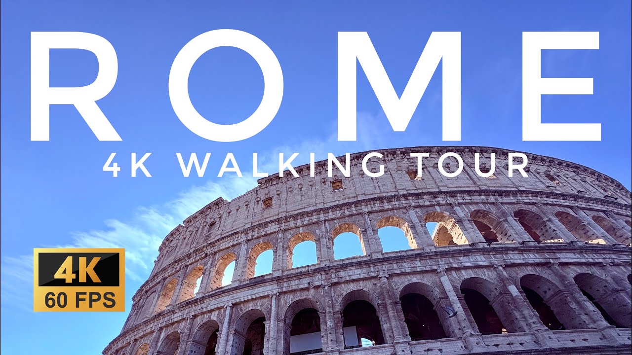 Rome Italy 4K Walking Tour | Trevi Fountain | Spanish Steps | Colosseum | Trastevere | Prati 🇮🇹 