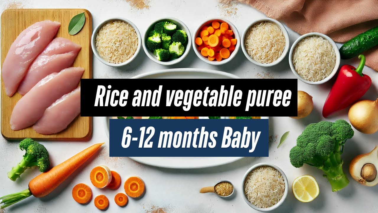Rice and vegetable puree | Baby Puree Recipes | Homemade Baby Food