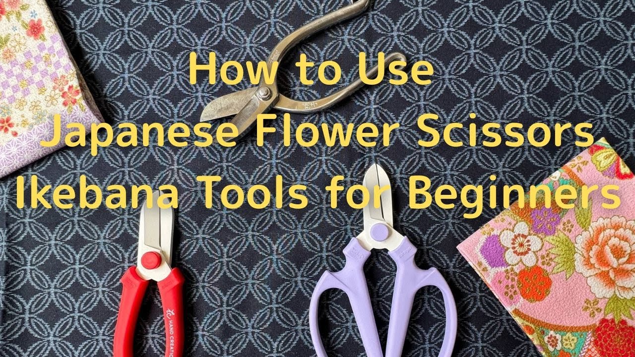 How to use Japanese flower scissors | Ikebana tools for beginners