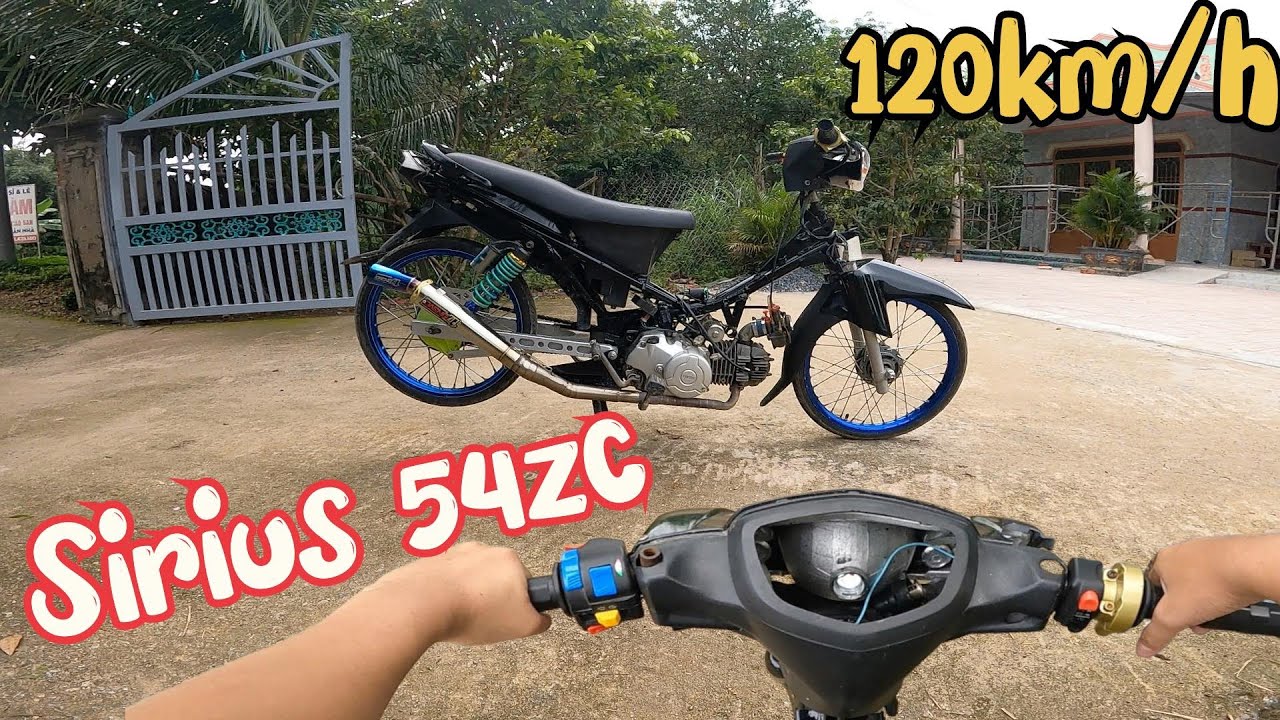 Độ sirius 50cc lên Sirius 54zc để đi đua của Racing boy xóm Review sirius 54 dên chích |Phạm Linh Tv
