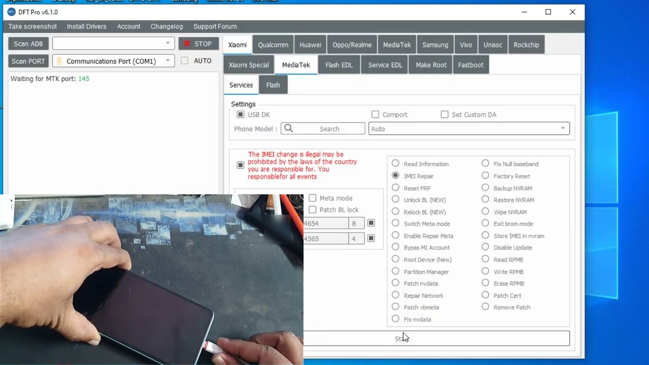 Redmi 12 Fire Fix nv data is corrupted 100000% ok By DFT Tool Silent Technology