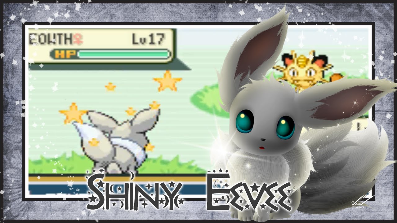 LIVE!! Shiny Eevee on Pokemon Leafgreen after ONLY 975 SRs!! + Evolution!