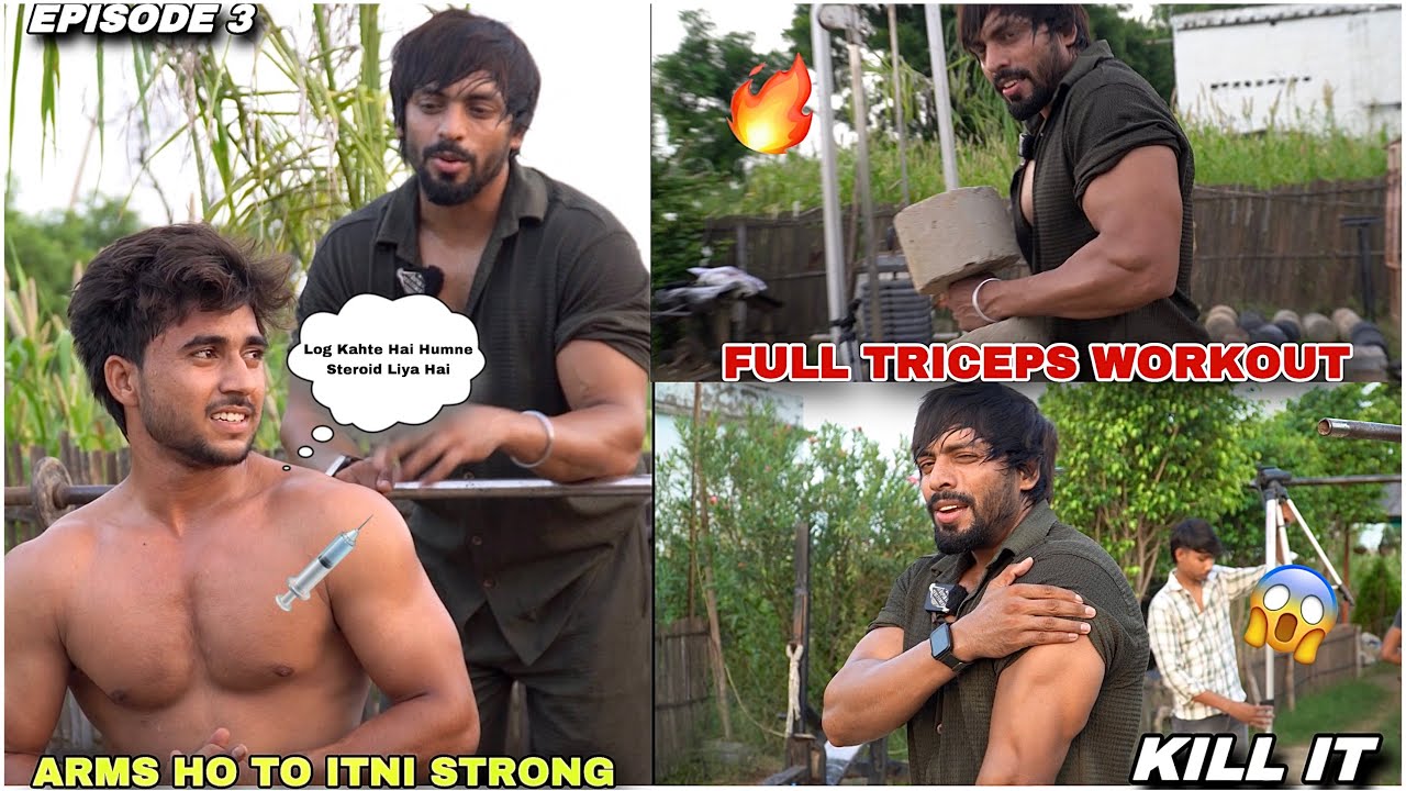 Log Kahte Hai Humne STEROID Liye Hai😱 Arms Ho To Itni Strong 🔥| Full Triceps Workout | Vipin Yadav |