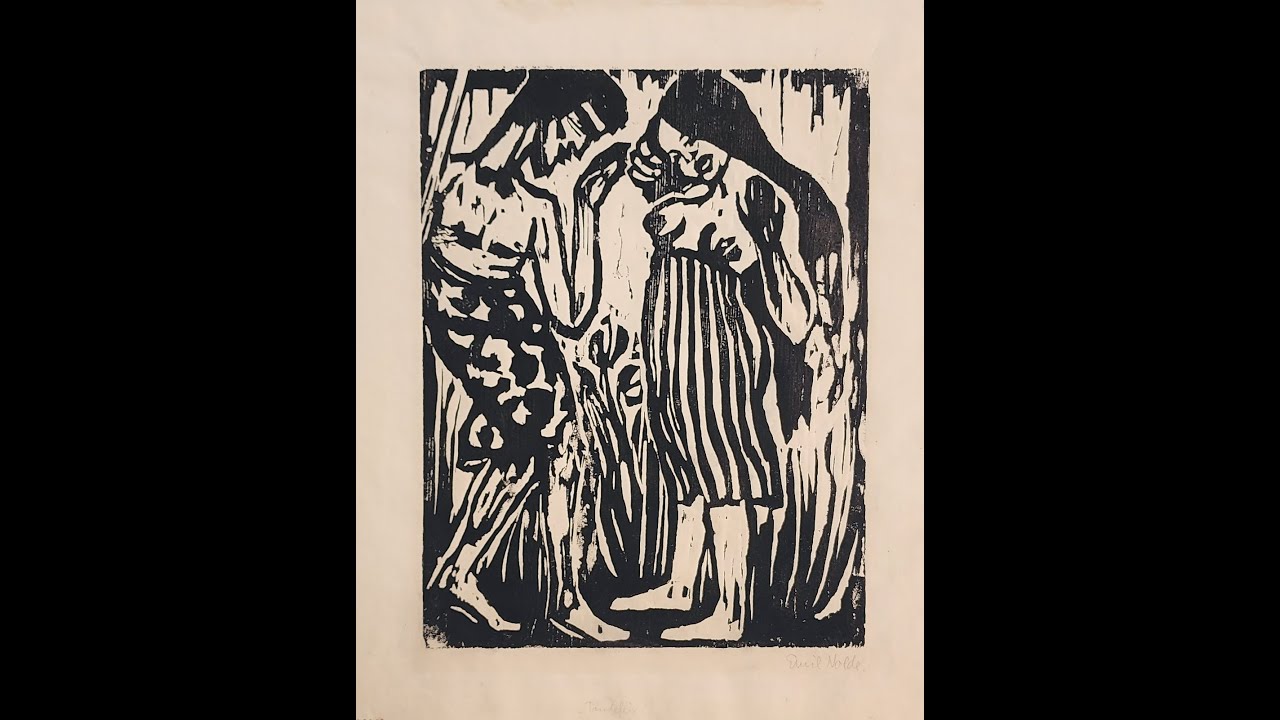 Emil Nolde - Tandelei (T&auml;ndelei), 1917 - Woodcut on fine board
