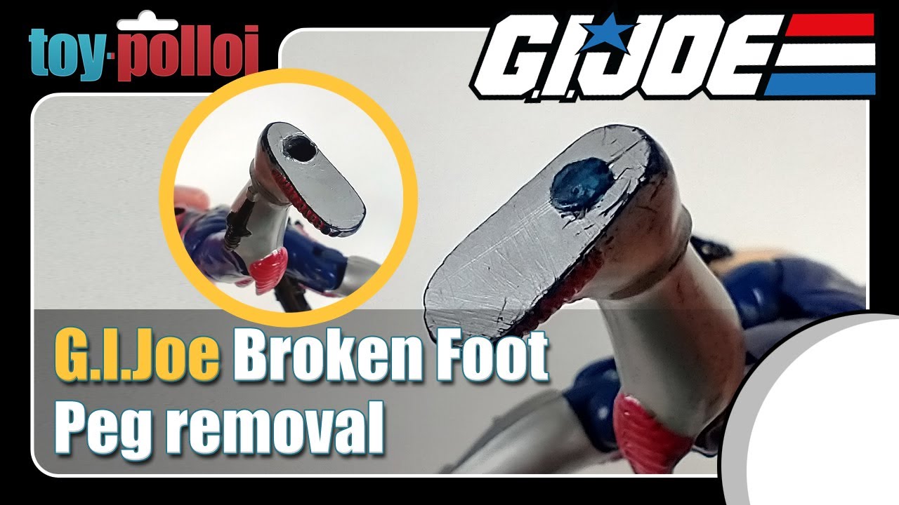 Vintage G.I.Joe Broken Foot peg removal - Toy Polloi