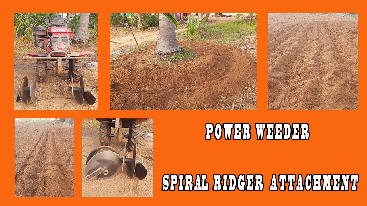 7 HP PETROL POWER WEEDER SPIRAL RIDGER ATTACHMENT IN TAMIL - VIVSAYA NERAM