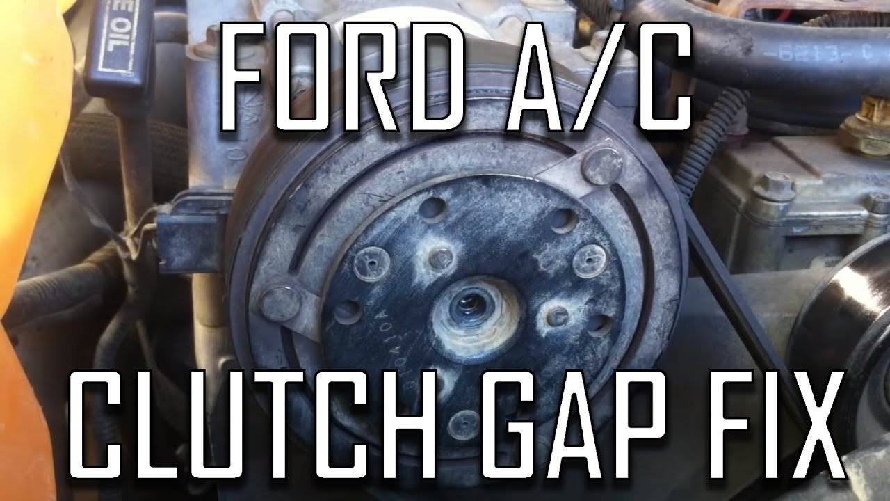 Как исправить ошибку в муфте кондиционера (воздушный зазор) в Ford