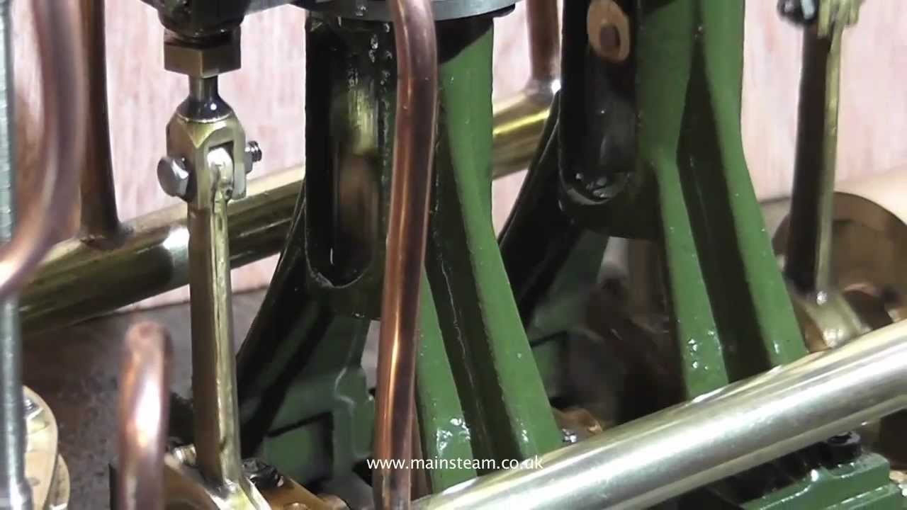 STUART TURNER DOUBLE 10 STEAM ENGINE ON COMPRESSED AIR