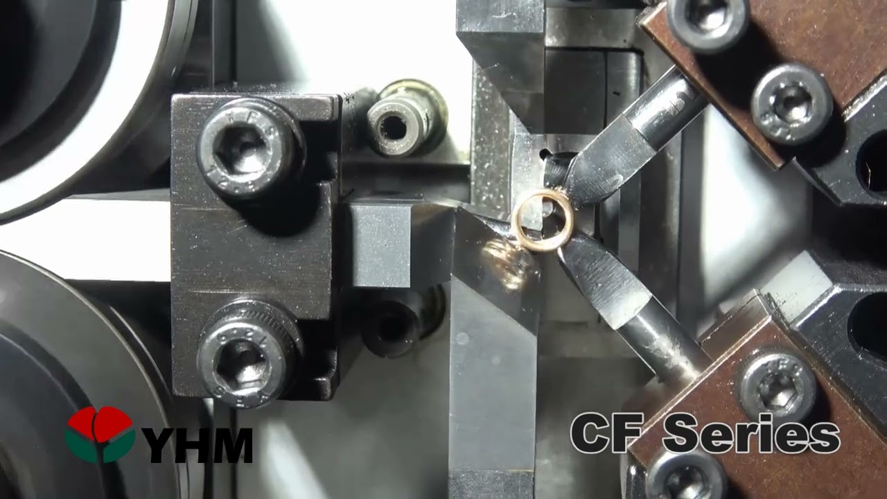 線径0.8mm 誘導ばね（りん青銅線）｜CNC押しばねマシン CF-310｜台湾YHM 友匯機械株式会社
