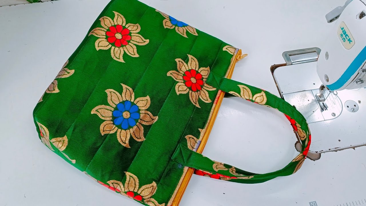How To Make Beautiful Ladies Handbag Cutting And Stiching /