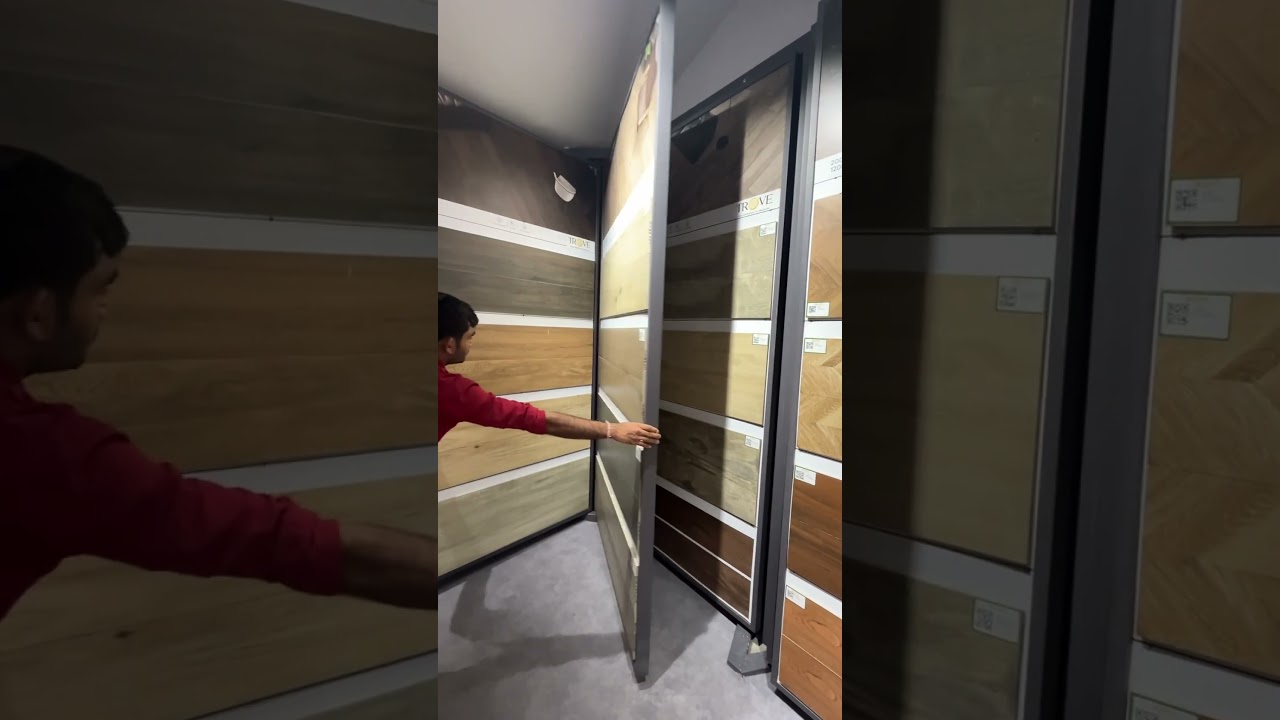 Wooden finish tiles for floor #woodenflooring #woodentiles #interiordesign #floor #woodworking