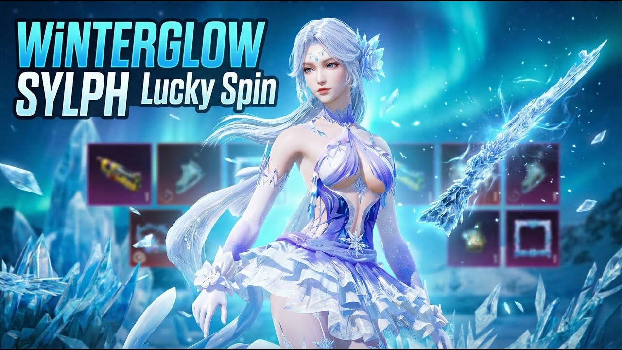 NEW WINTERGLOW SYLPH GILT SET SHOW CASE AMIMATION LUCKY SPIN | PUBG Mobile | Kruxen Gaming